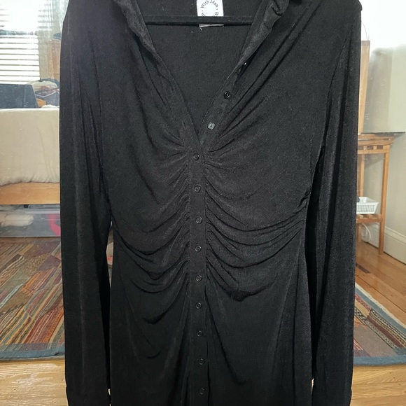 With Jean cute long sleeve dress - Picture 4 of 4